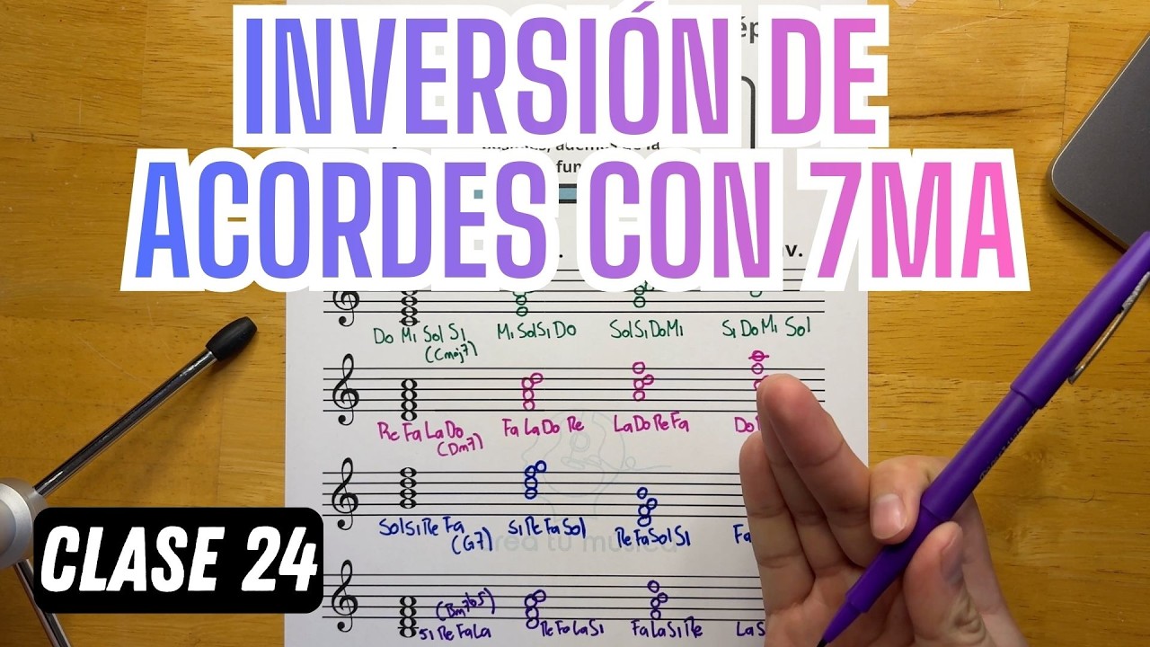 Inversión de Acordes de Séptima - Curso de Teoría Musical Clase 24