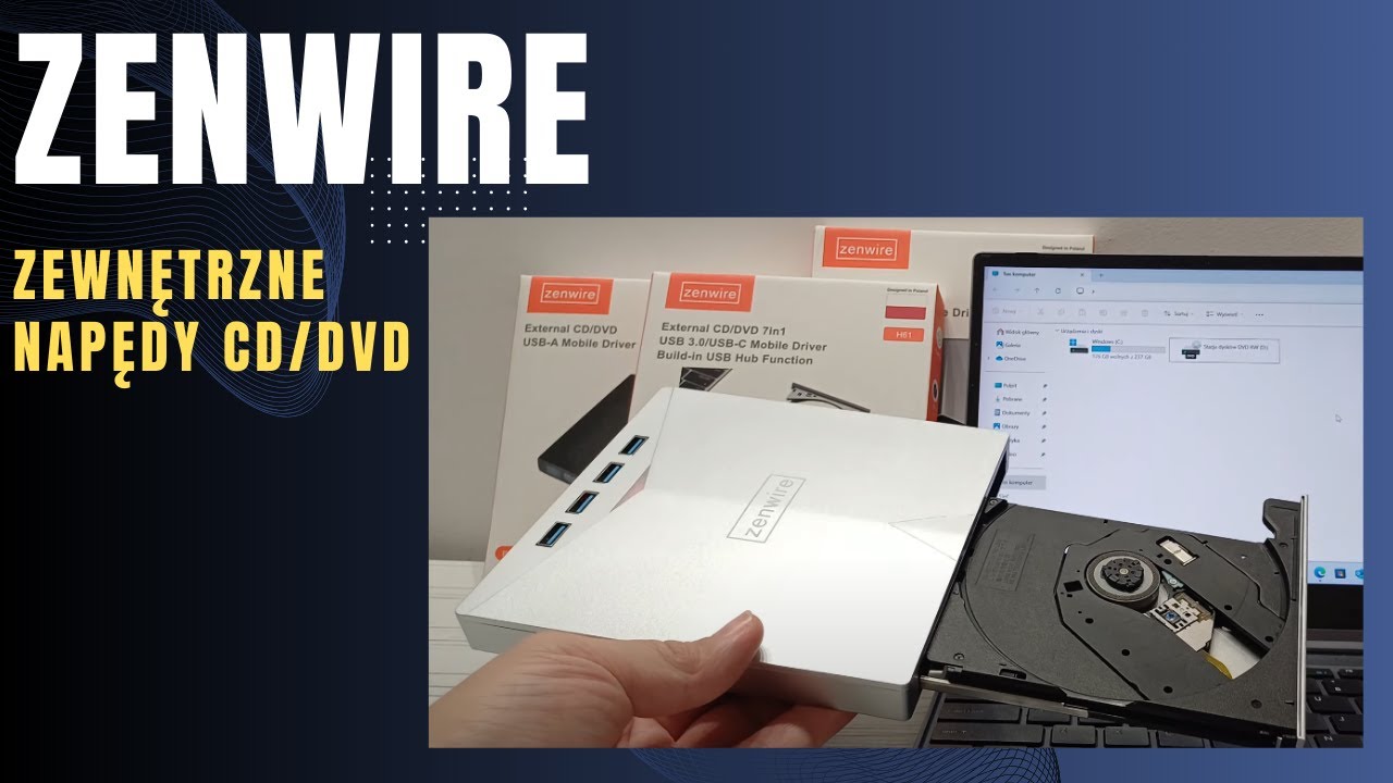 ZENWIRE -  zewnętrzne napędy CD/DVD