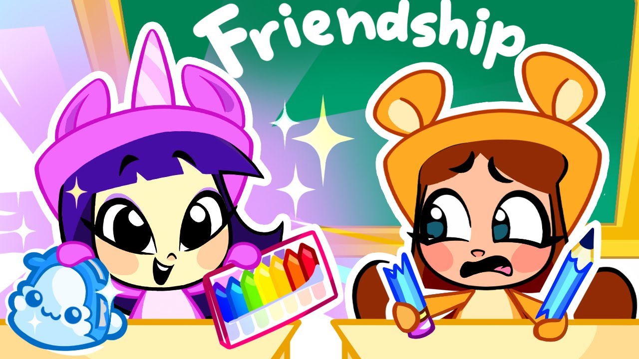 School Friendship 🦄 Newbie at School 📖 Funny Stories and Songs | Piccoletta