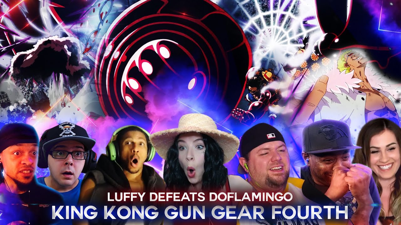 KING KONG GUN ! Luffy Defeats Doflamingo ! Reaction Mashup