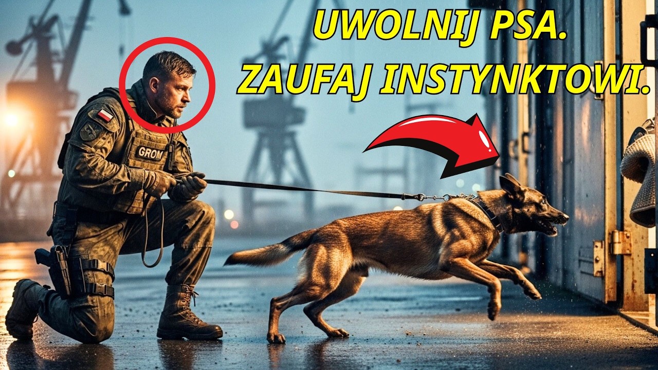 Odrzucony pies K9 i operator GROM, który mu zaufał