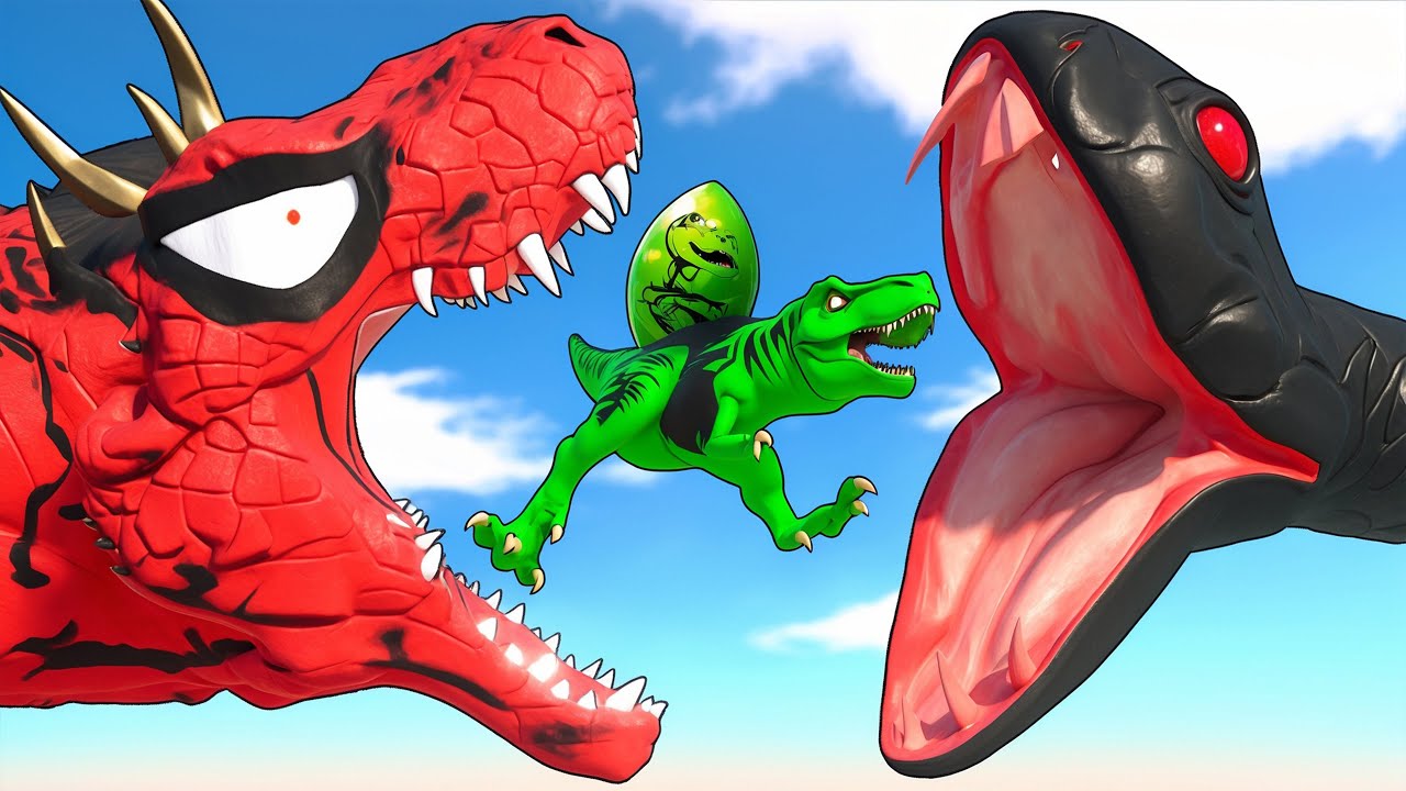 All Spiderman T-Rex vs SuperHero Dinosaurs Battle in Jurassic World |Dinosaur Pro 8 SuperHero Team