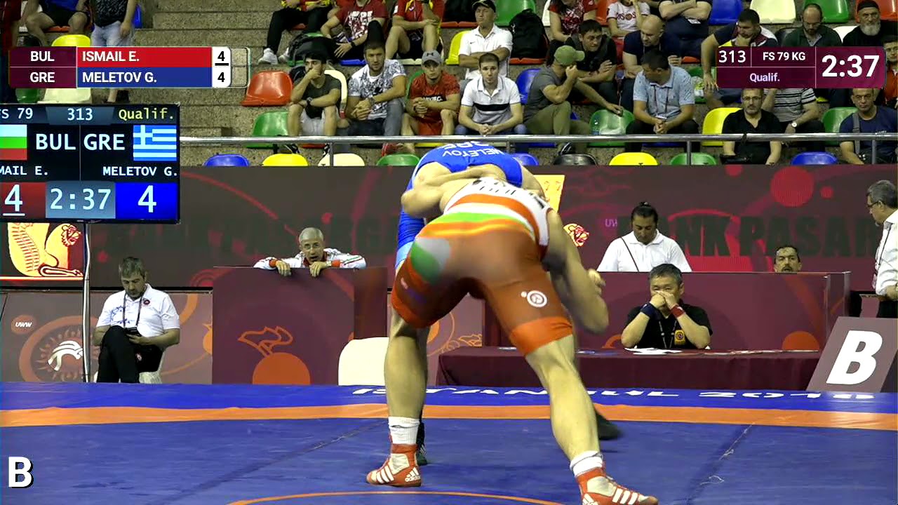 Qual. FS - 79 kg: E. ISMAIL (BUL) v. G. MELETOV (GRE)