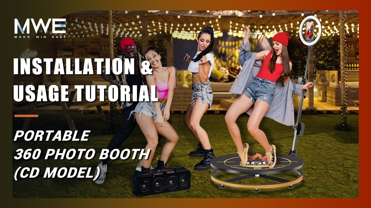 MWE Portable 360 Photo Booth (CD Model) Installation and Usage Tutorial