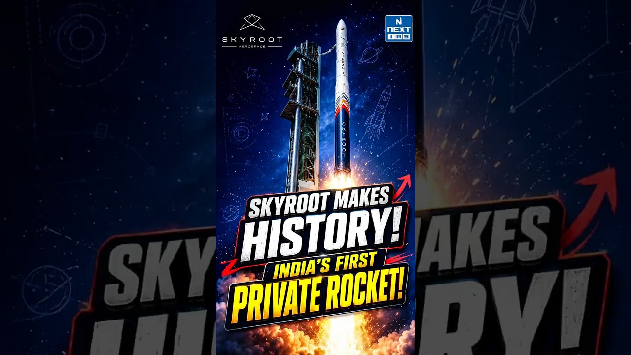 Vikram-1 Launch: India's First Private Orbital Rocket Explained | Skyroot Aerospace | NEXT IAS