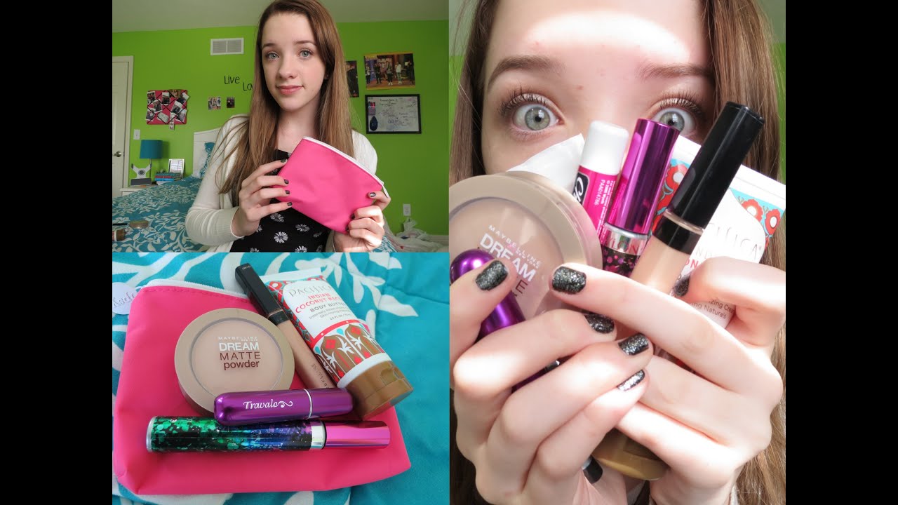 What's In My School Makeup Bag?! ♡