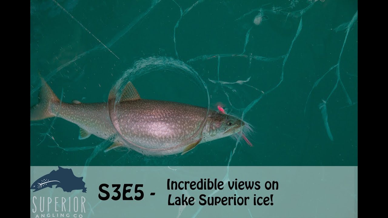 S3 E5 - Crazy fishing through clear ice on Lake Superior!