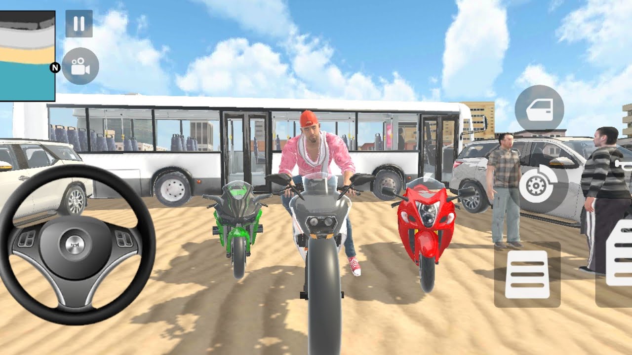 🤩Ultimate Vehicle Collection in Indian Theft Auto Simulator💥😱- Franklin All modified bikes washing 🥳
