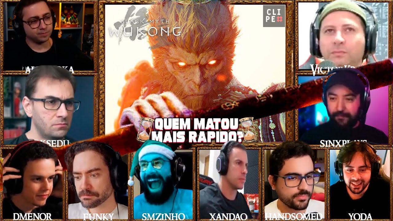 Streamers Reagindo Ao Boss Final de Black Myth Wukong  - Quem Matou Mais Rápido? #blackmyth #wukong