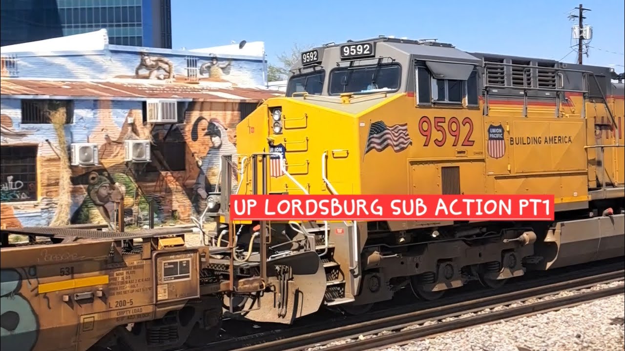 Part 1 of 3 UP LORDSBURG SUB ACTION, MOW work on the tracks