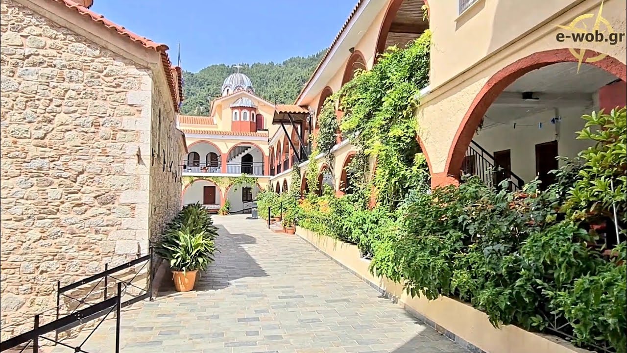 Εύβοια: Ιερά Μονή Οσίου Δαυίδ του Γέροντα - Holy Monastery of Saint David the Elder