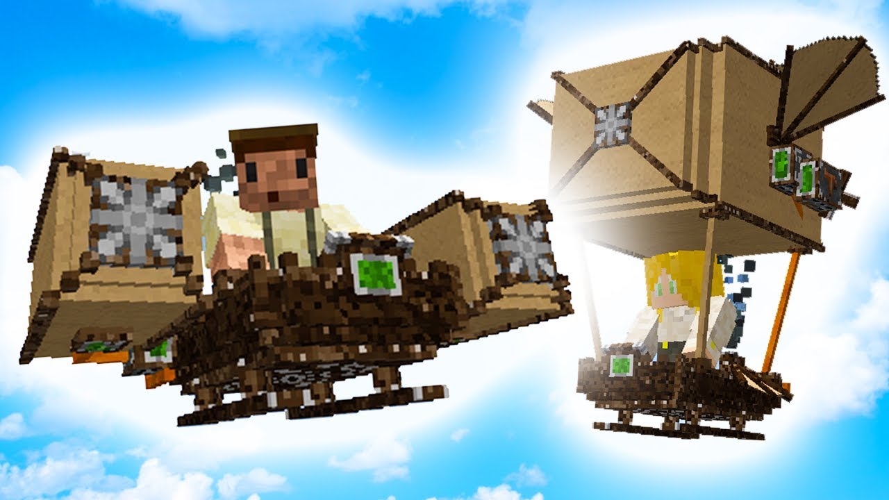 NIESAMOWITE MASZYNY LATAJĄCE! - Minecraft EWO
