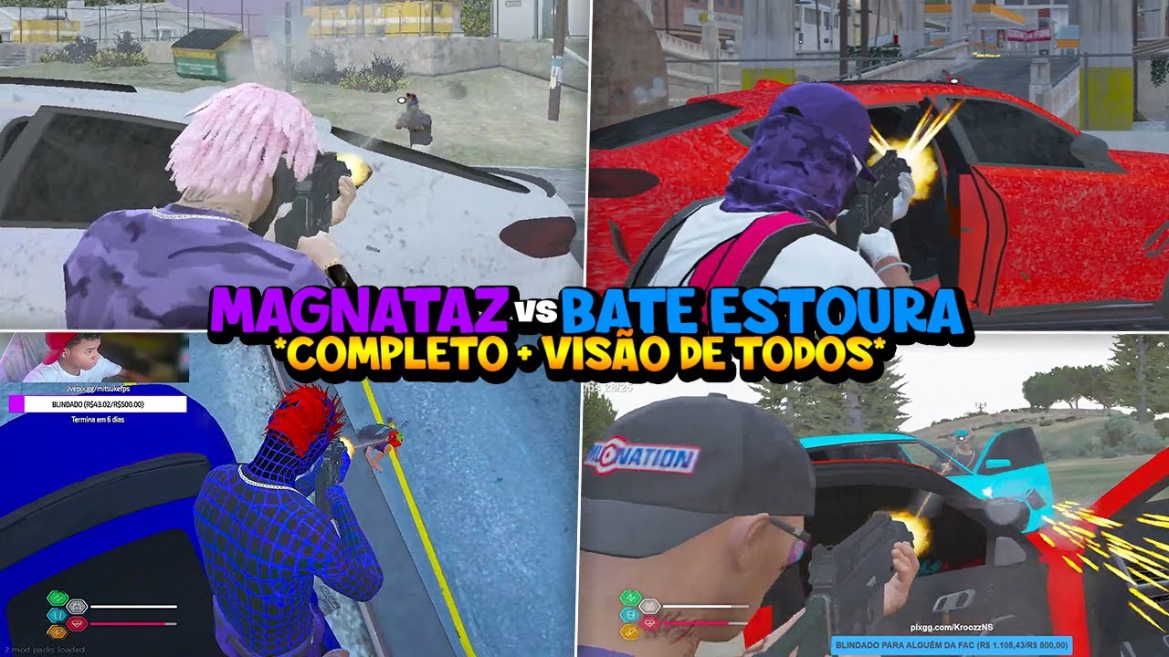 MAGNATAZ vs BATE ESTOURA COMPLETO + VISÃO DE TODOS!!