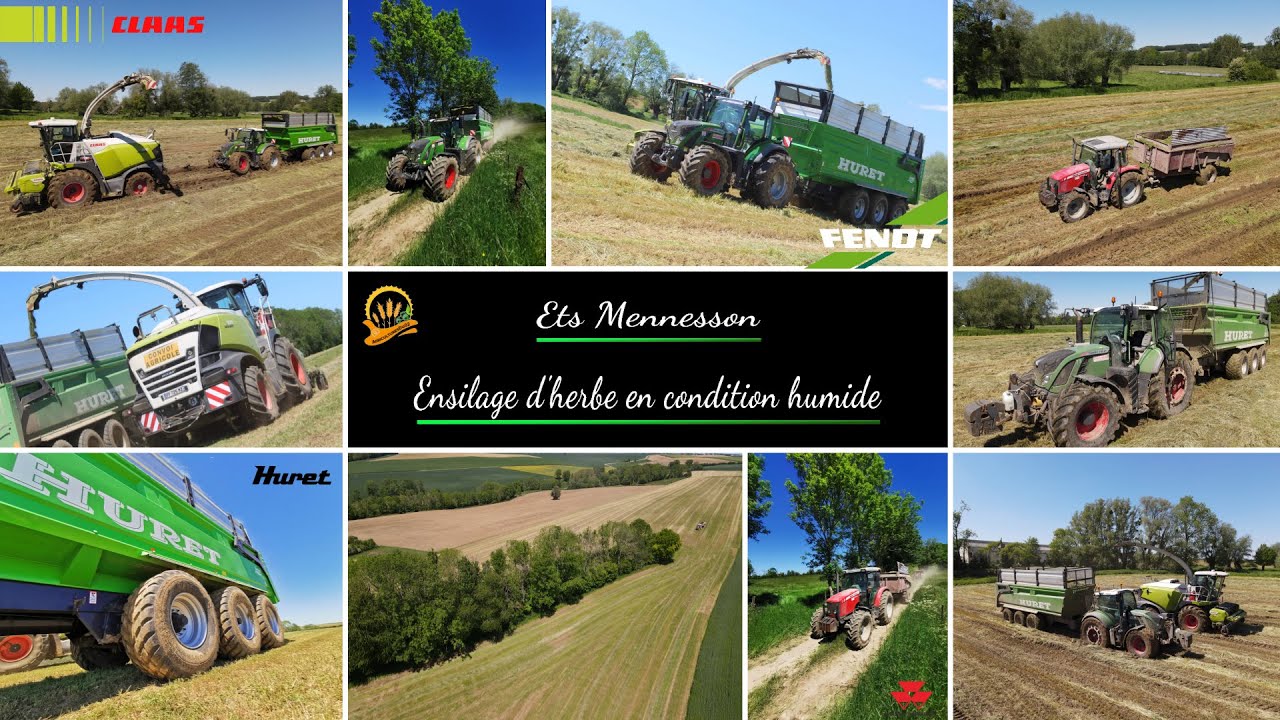 Ets Mennesson / Ensilage d'herbe en condition sec et humide !!