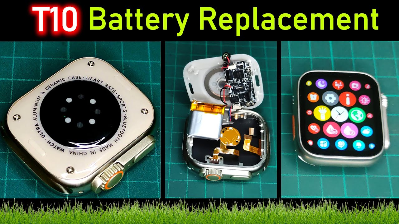 T10 Ultra 2 Smart Watch Battery Replacement || How To Change Smartwatch Battery || How To Open T10