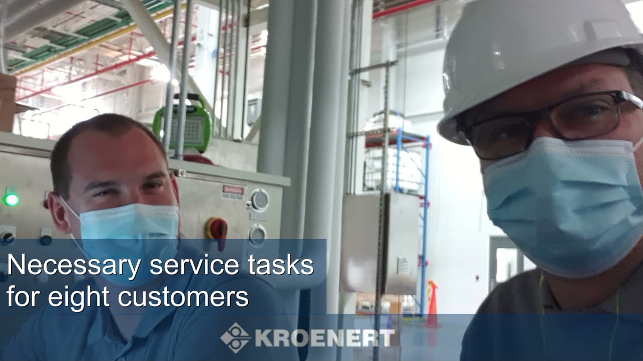 Some insights in the visit of our KROENERT service team in the US this summer
