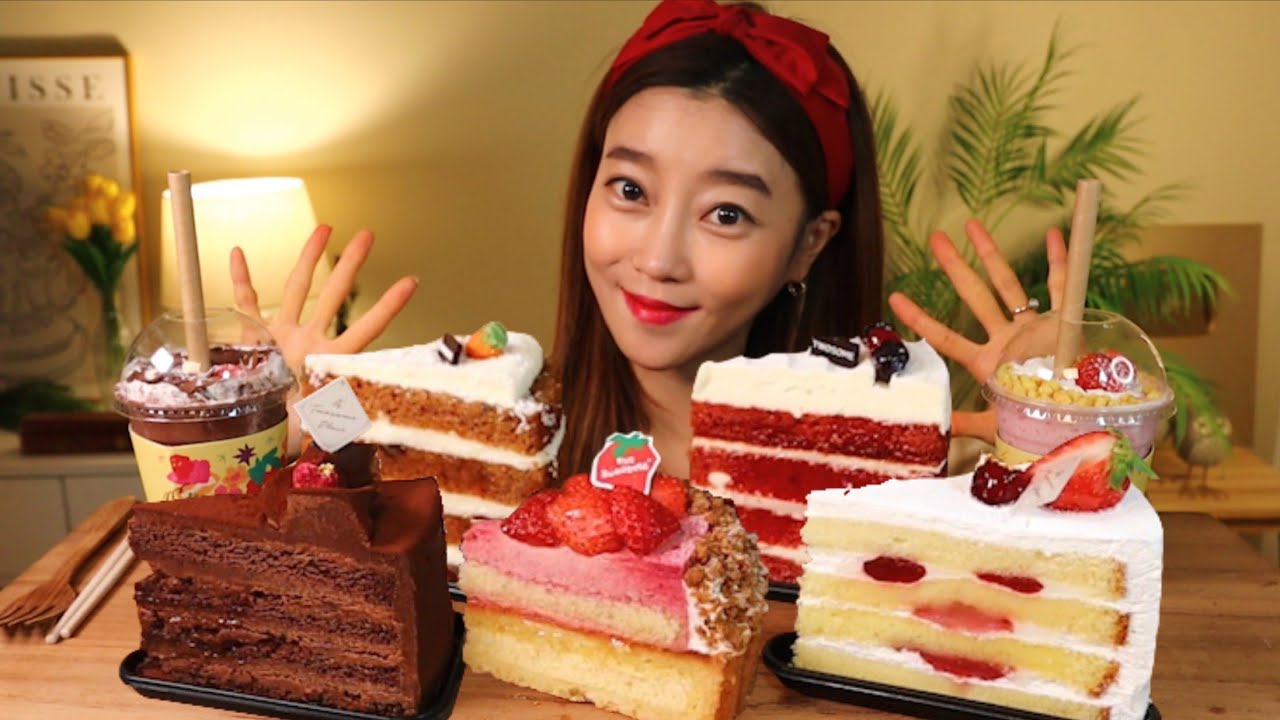 [Valentine Day]발렌타인데이♡♩♬ 투썸플레이스 조각케이크 &신메뉴 먹방 KOREAN CAKE MUKBANG