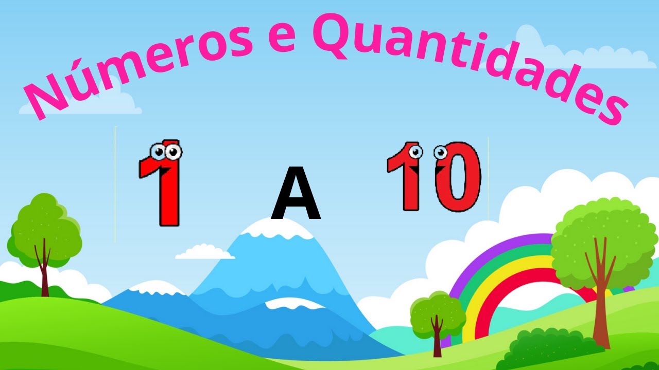 N&uacute;meros e quantidades 1 a 10. Contar e aprender.