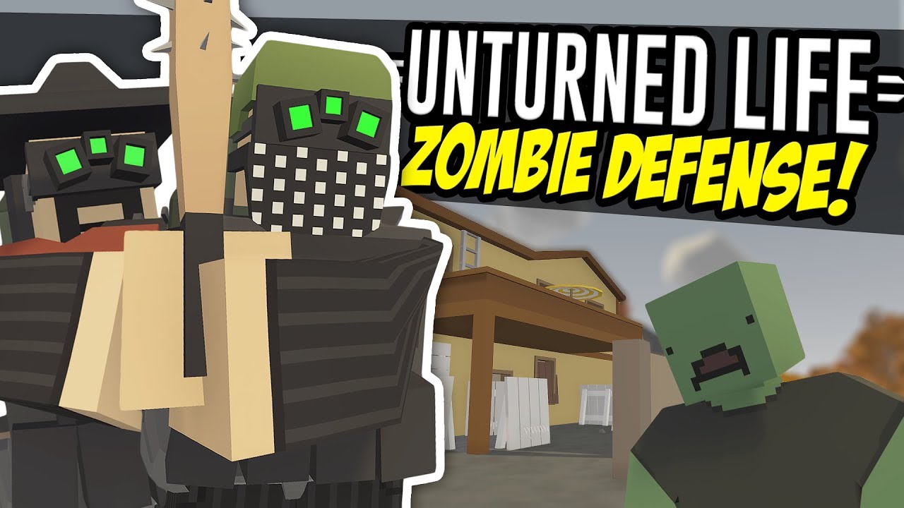 ZOMBIE DEFENSE - Unturned Life Roleplay #104