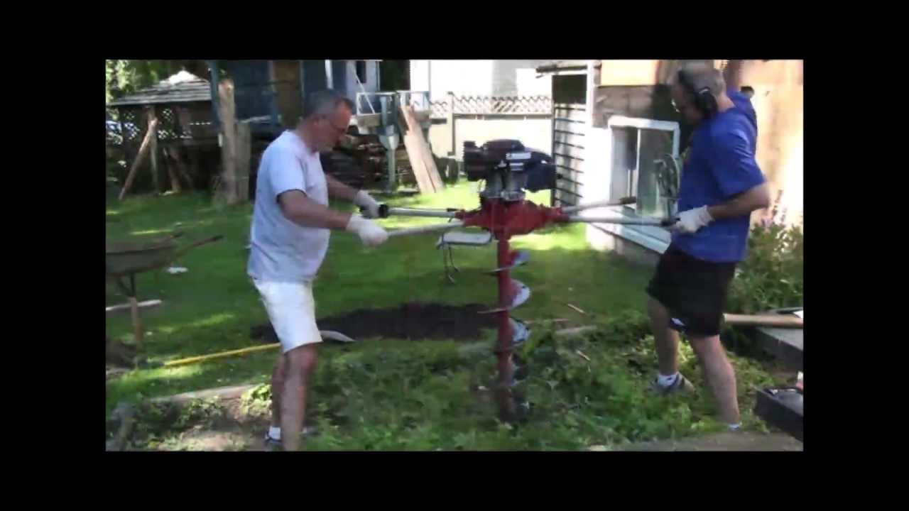 How To Use A Gas Powered Post Hole Digger