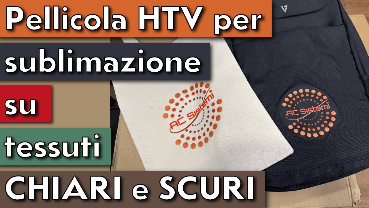 PELLICOLA HTV PER SUBLIMAZIONE SU TESSUTI CHIARI E SCURI