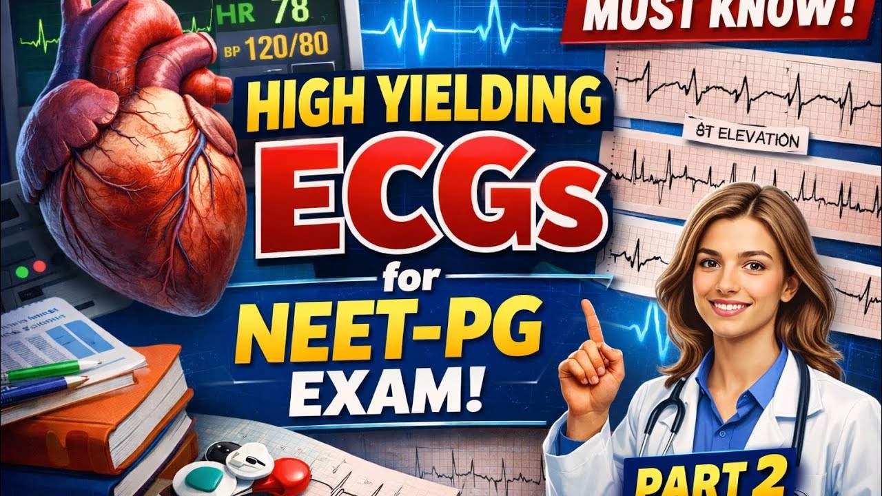 Высокоэффективные ЭКГ для подготовки к NEET-PG | Обязательные к изучению ЭКГ | Часть 2