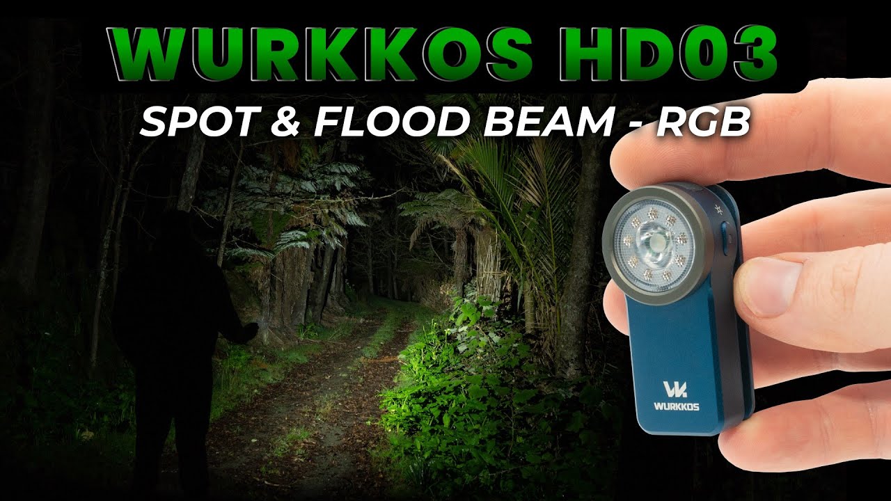 Wurkkos HD03 Clip Light, RGB, 680 Lumens, Flood & Spot Beams