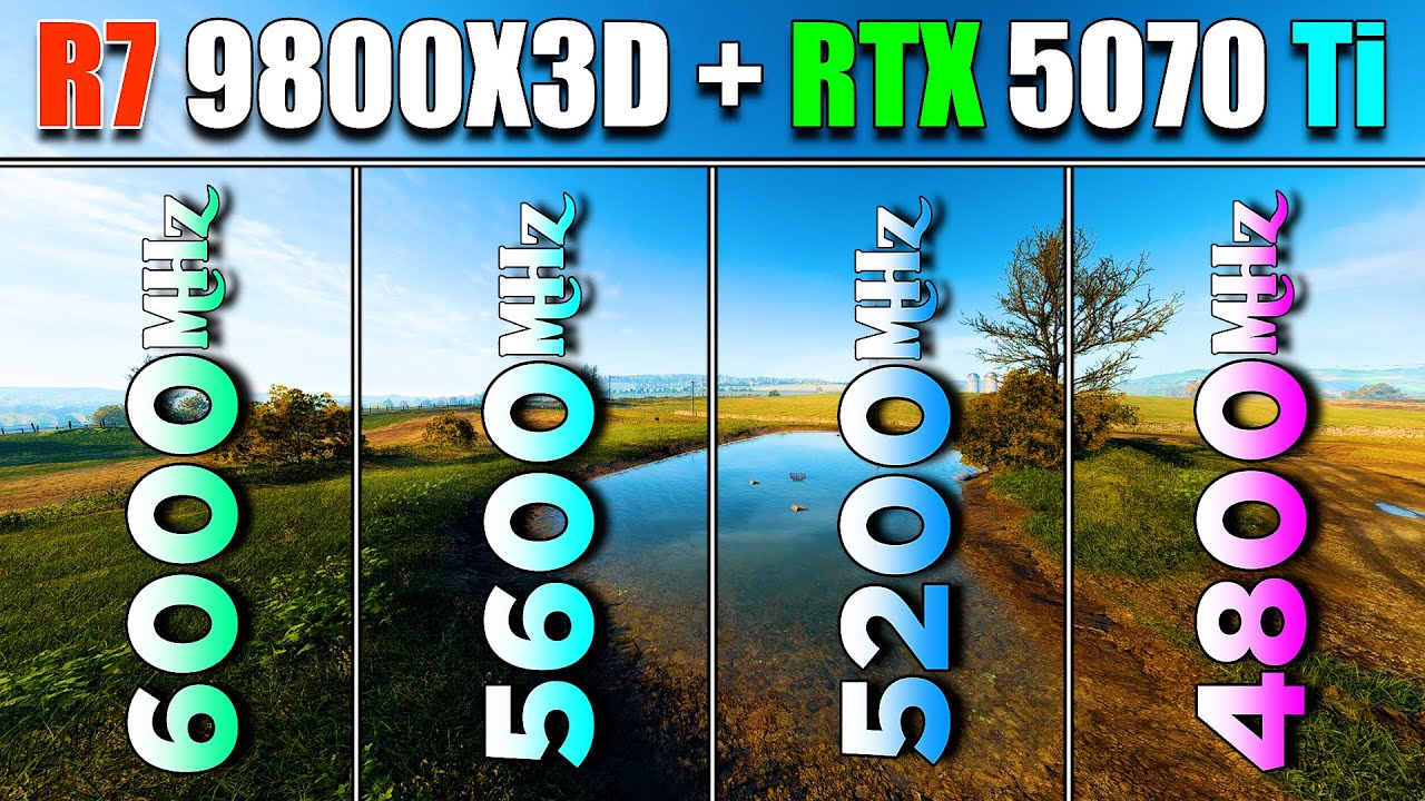 6000MHz vs 5600MHz vs 5200MHz vs 4800MHz DDR5 RAM Tested | PC Gameplay Tested | RTX 5070 Ti 16GB