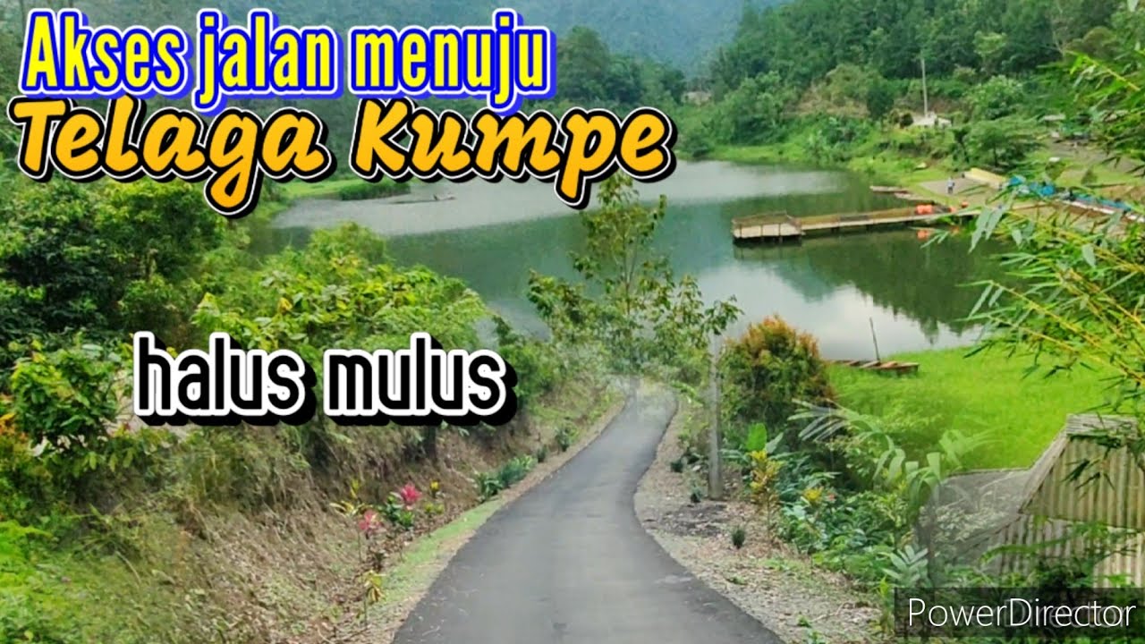 akses jalan halus mulus menuju telaga KUMPE dari cilongok | 27 April 2024