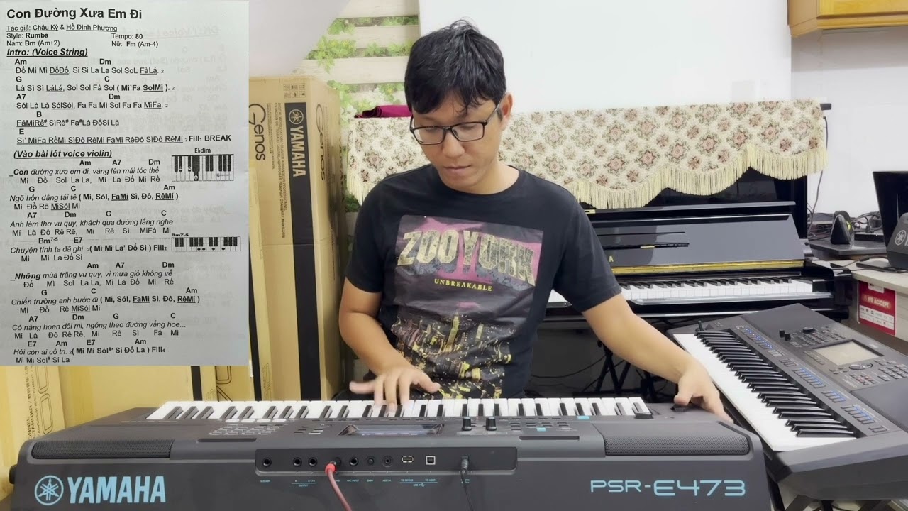 Con Đường Xưa Em Đi. Yamaha E473 và bộ giáo trình cấp tốc Việt Sang. Sdt 0908330176