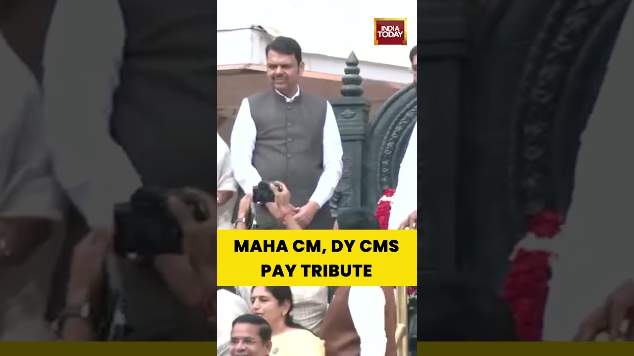 Mumbai: Maharashtra Leaders Pay Tribute to Shivaji Maharaj Ahead of Budget Session