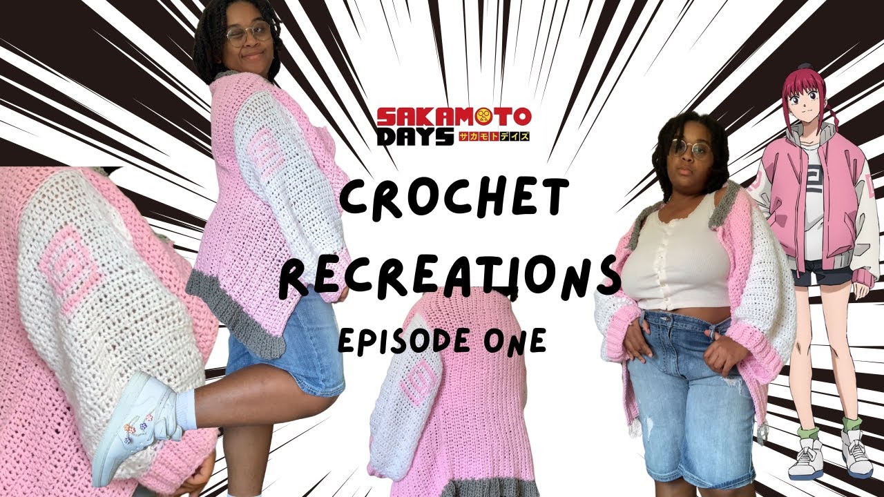 i recreated lu xiaotang's jacket from sakamoto days 🍥 | crochet recreations episode one