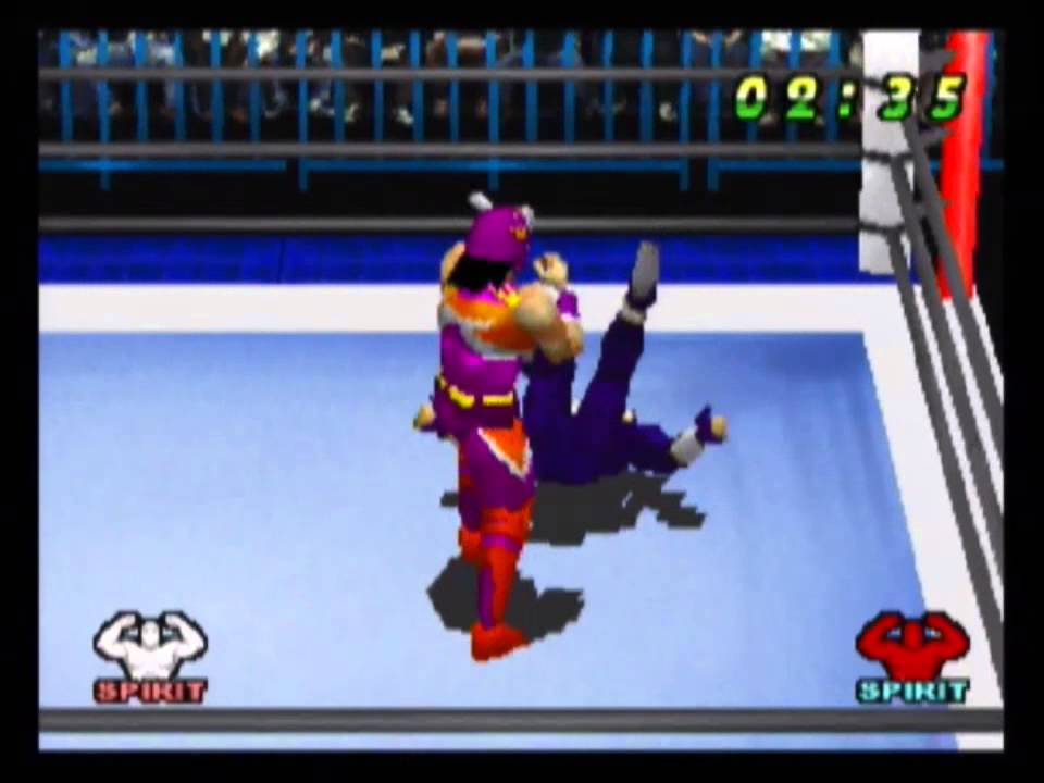 The Unknown vs Black Ninja - WCW vs The World (PS1)
