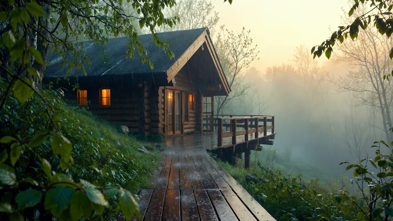 Peaceful Spring Rain in the Woods | Nature Sounds for Deep Sleep