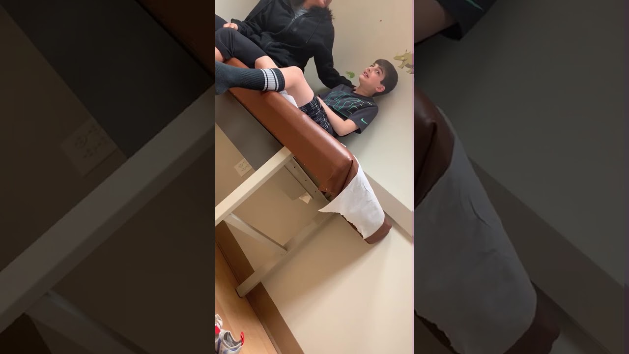 Kids getting a needle