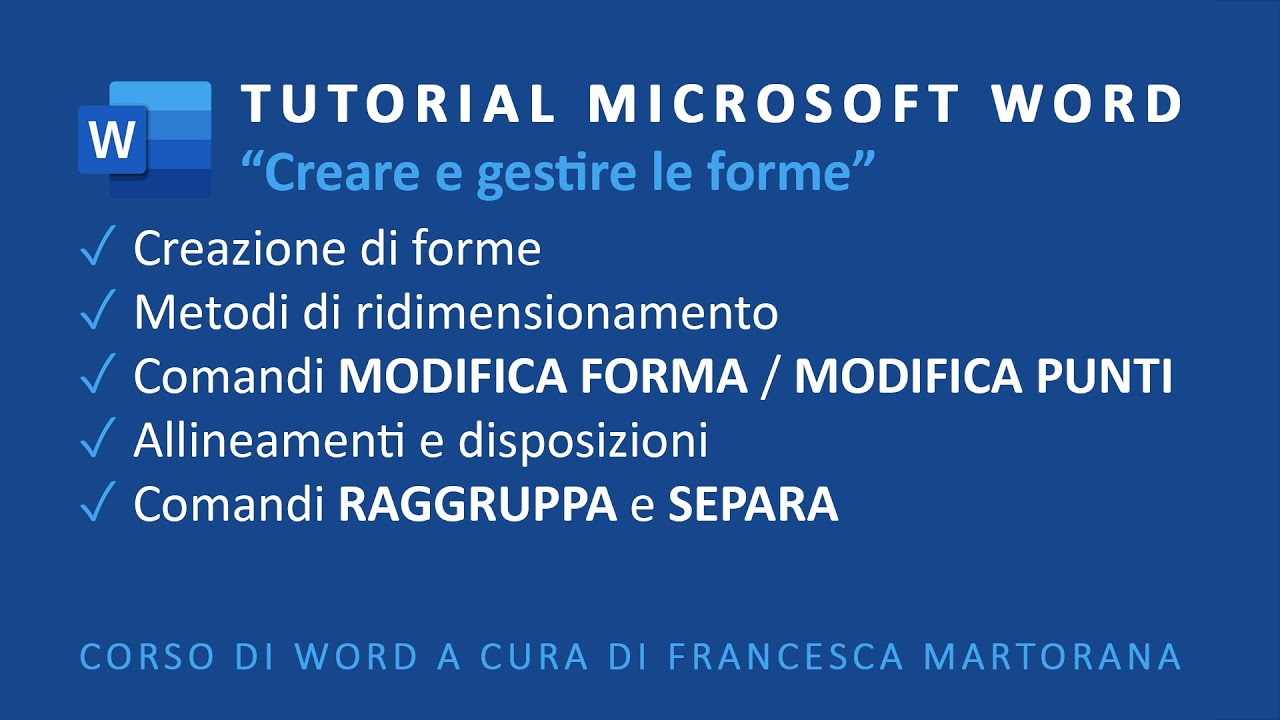 WORD | Office 365 - Tutorial 10: Forme in Word