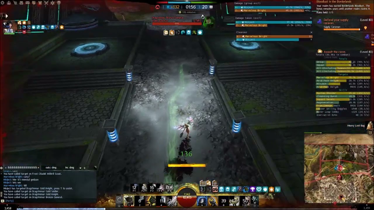 Gw2: power hammer scrapper: no epic fight, just showing the sustain