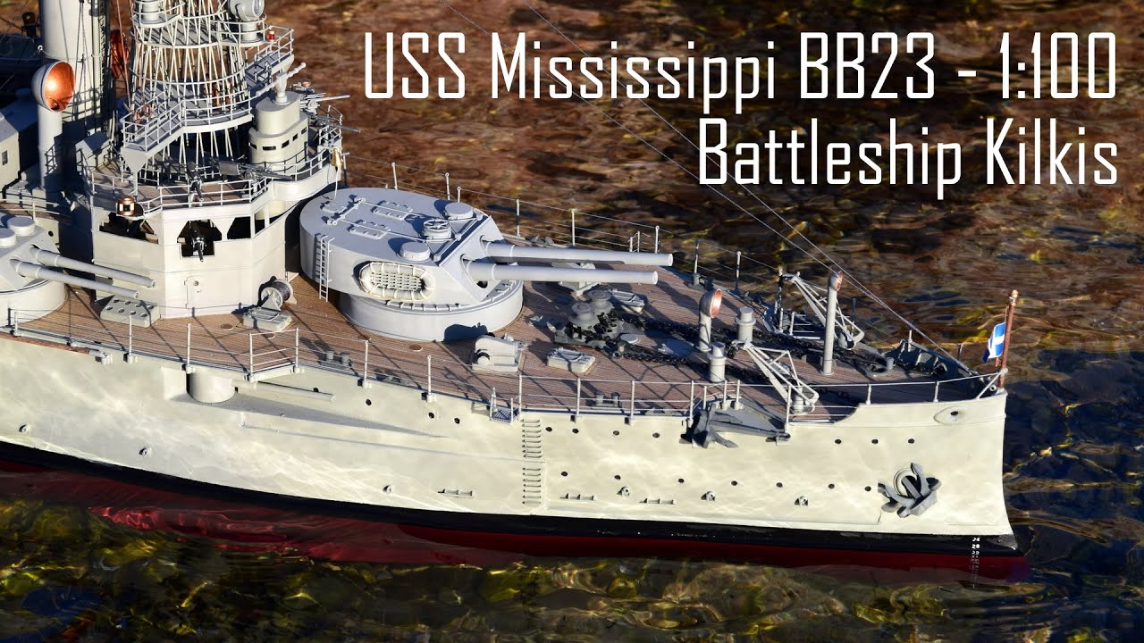 USS Mississippi BB-23 - Kilkis Battleship Scratch Built 1:100 (1914 - 1941)