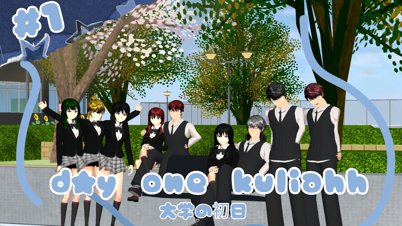 L.A.F STORY EPS 1[day one kuliah] ║ DRAMA SAKURA SCHOOL SIMULATOR 
