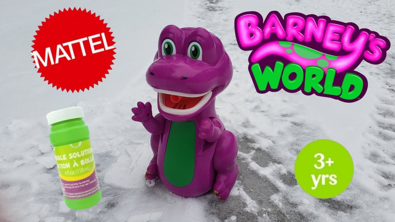 Обзор аппарата для игры в пузырьки Barney's Bump-N-Go Barney
