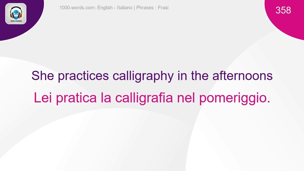 🇺🇸🇮🇹 Learn Italian while you sleep - 1000 phrases for beginners (Part 4/10)