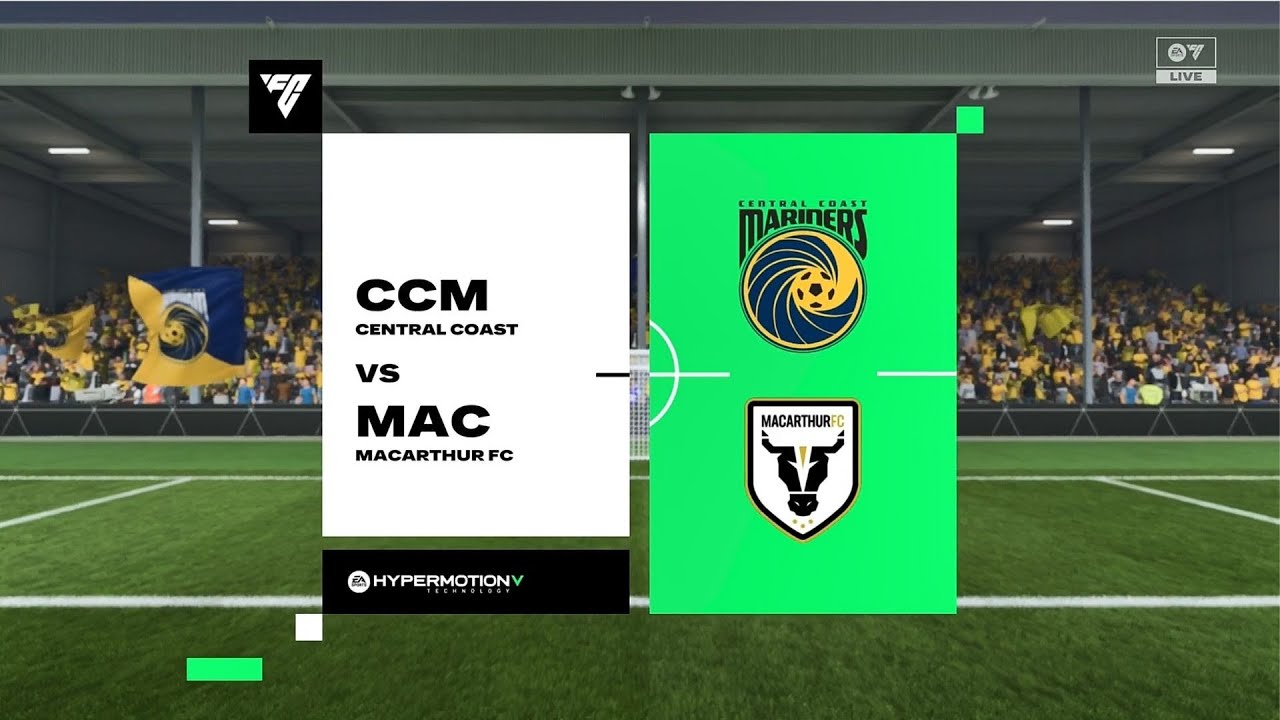 EA Sports FC 26 | Central Coast Mariners против Macarthur FC - Мужская A-лига Австралии | Геймпле...