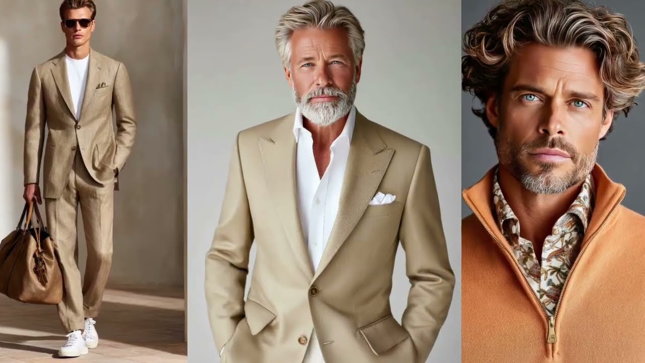 Мужская коллекция Ralph Lauren весна/лето 2026 | Приглушенные абрикосовые и устричные ноты – пари...