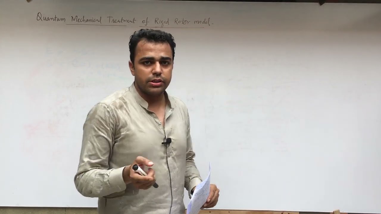L11(a) - Quantum Mechanical treatment of Rigid Rotor Model in Urdu Hindi | Quantum Mechanics