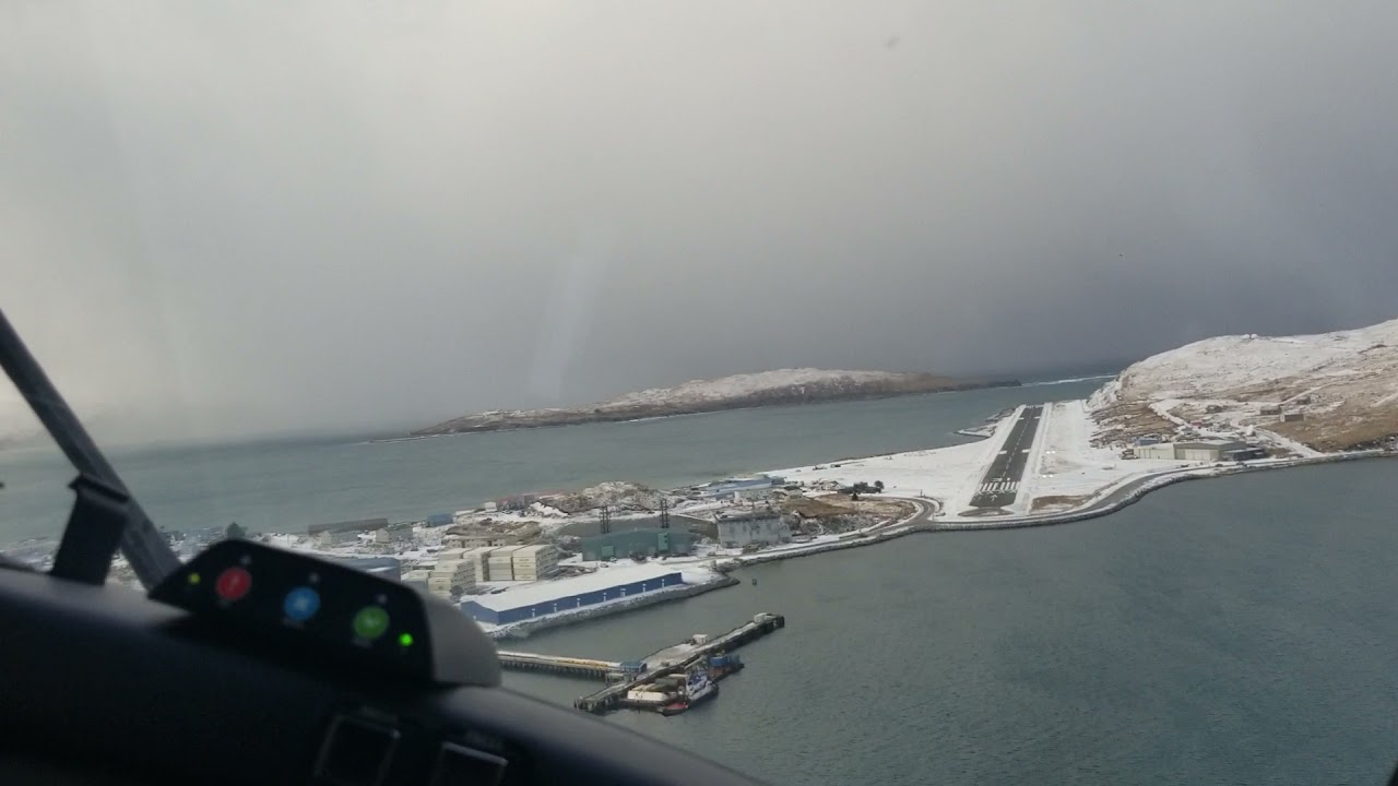Landing on Dutch Harbor, Alaska!