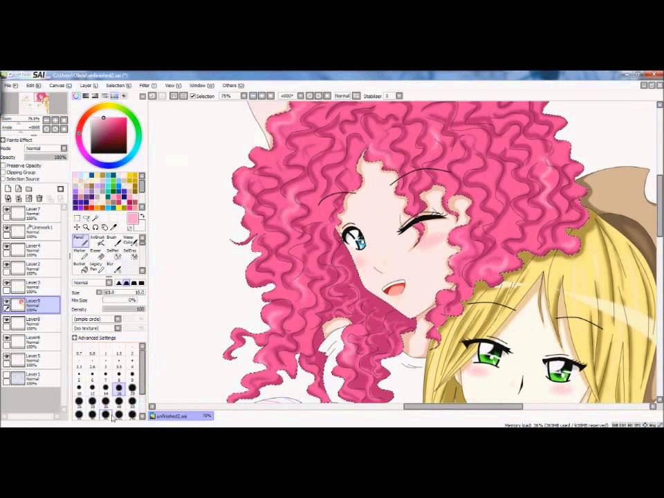 [Speedpaint] MLP: FiM Human Mane 6 Group