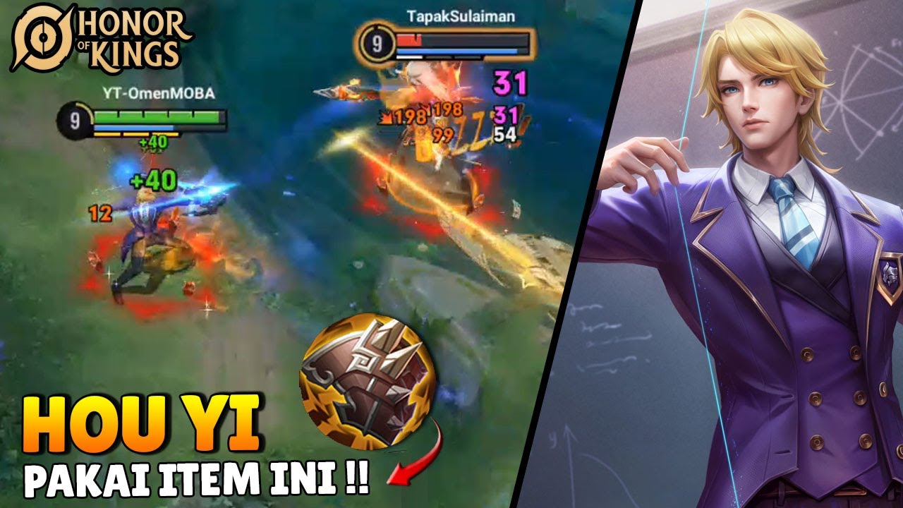 Hou Yi Tahan Banting Banget Setelah Pakai Build Ini! | Honor of kings