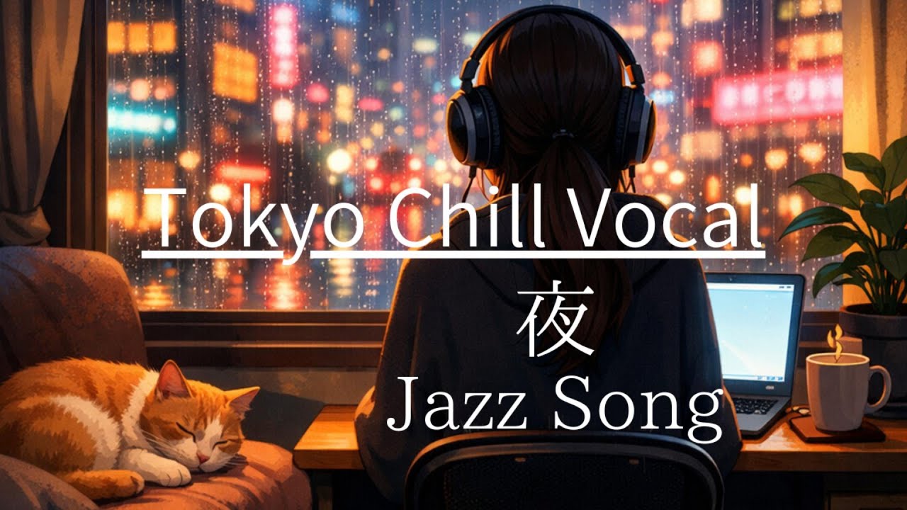 【癒し】【リラックス】【チル】落ち着いた時間に聞きたくなるJazz song／Tokyo Rain Chill Vocal