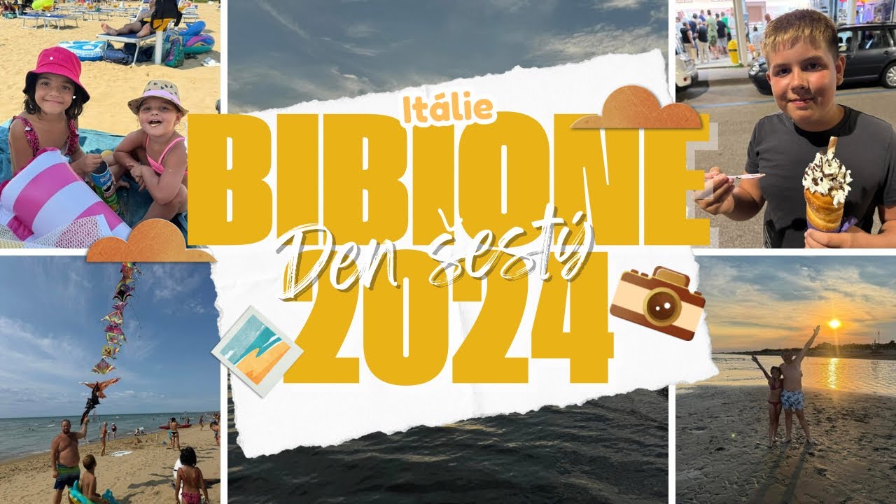 Bibione 2024 🏖️ Den 6 | Létající drak z pláže, přístav a večerní zmrzlina 🍦 