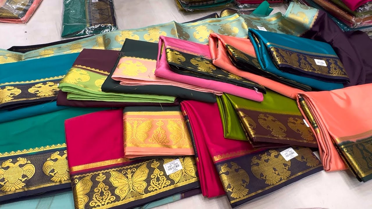 Chickpet Bangalore Wholesale Very Budget Friendly Sarees Collection| Online Single Courier Avl